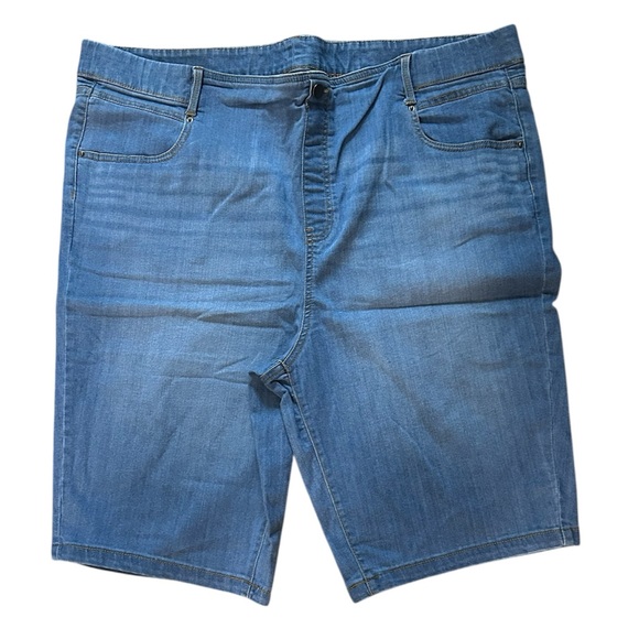Terra & Sky Blue Denim Bermuda Shorts Size 2X - Picture 1 of 4